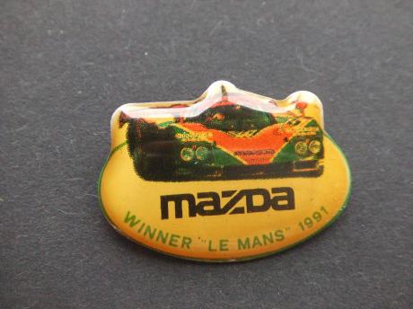 Mazda winner Le Mans 1991 autoralley geel